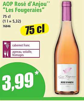 AOP Rosé d'Anjou "Les Fougeraies"