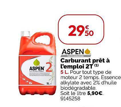 ASPEN Carburant prêt à l'emploi 2T