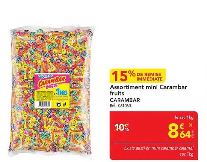 Assortiment mini Carambar fruits
