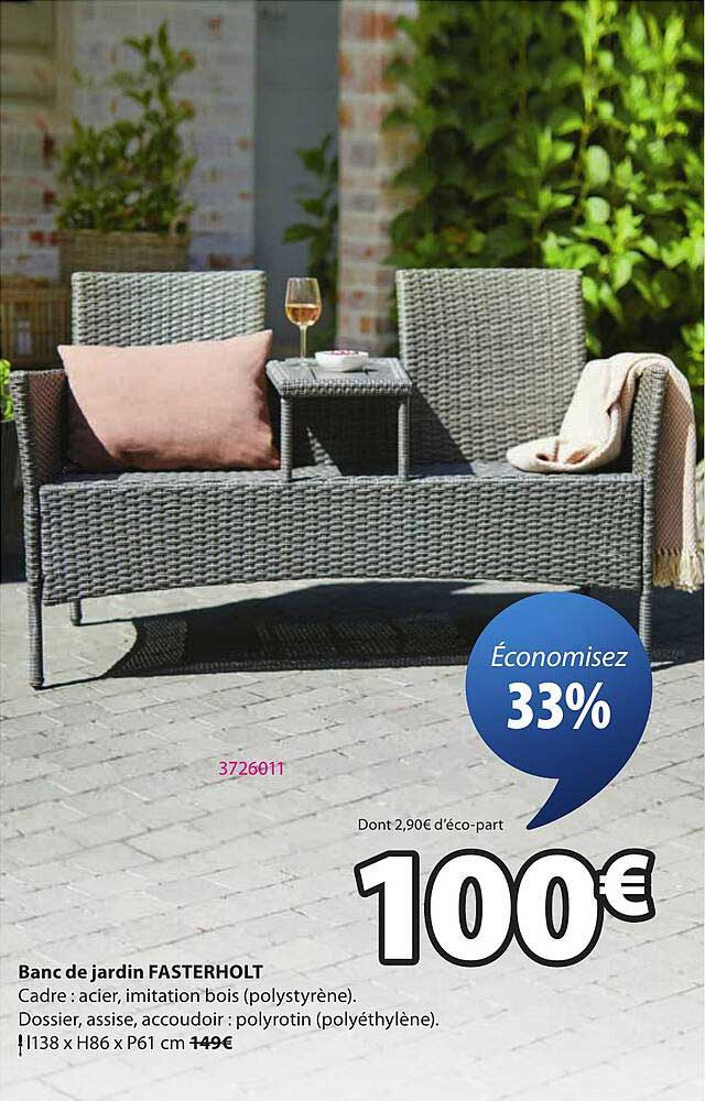 Banc de jardin FASTERHOLT