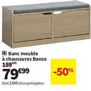Banc meuble à chaussures Banco