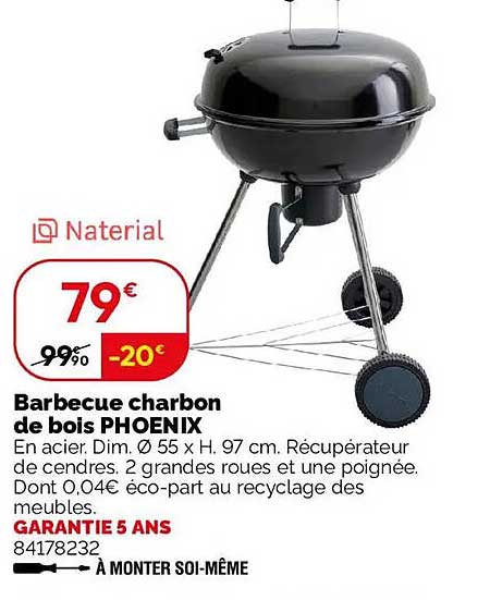 Barbecue charbon de bois PHOENIX