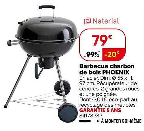 Barbecue charbon de bois PHOENIX