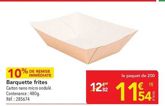Barquette frites