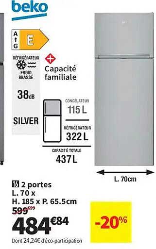 Beko réfrigérateur 2 portes