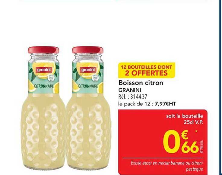 Boisson citron GRANINI