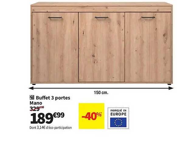 Buffet 3 portes Mano