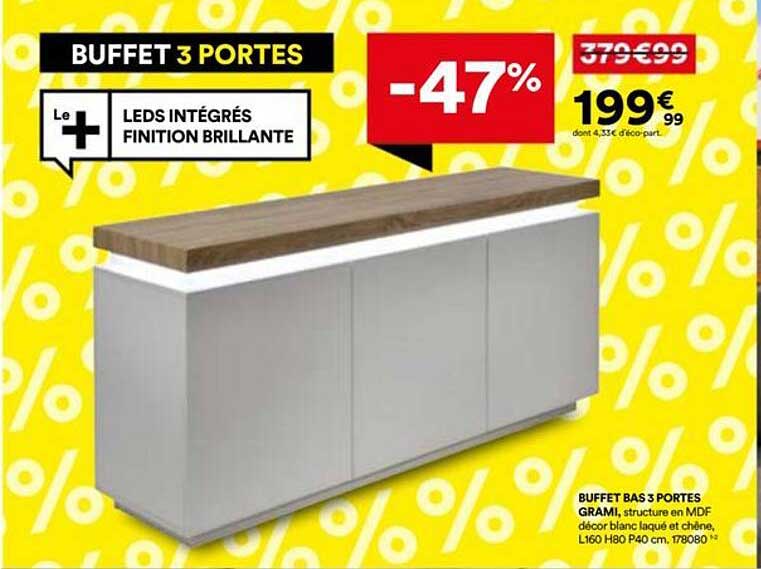 BUFFET 3 PORTES