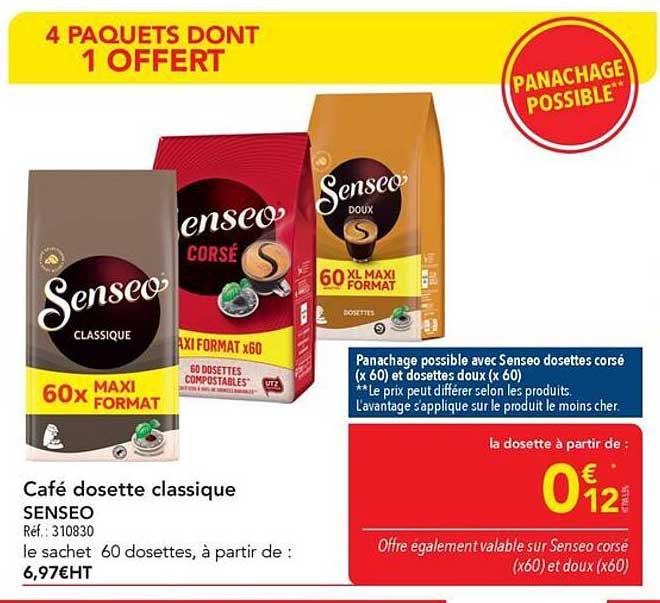 Café dosette classique SENSEO