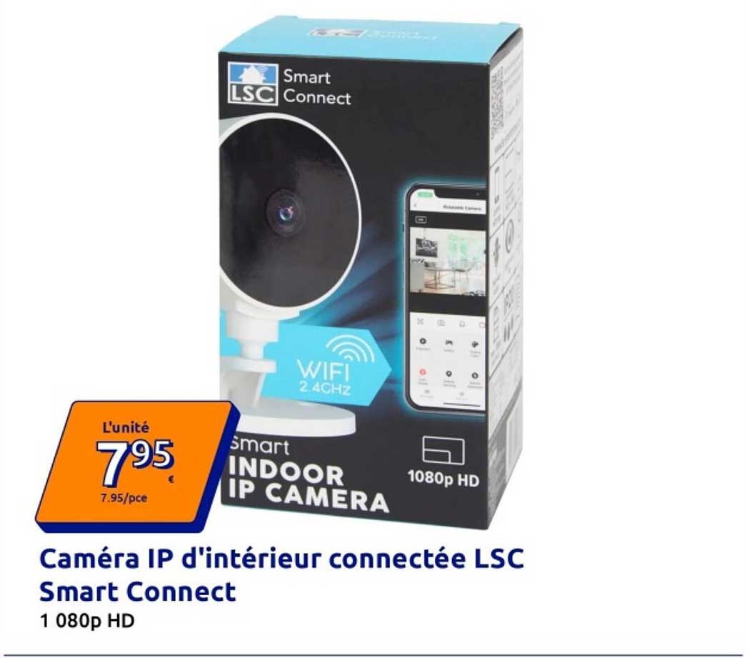 Caméra IP d'intérieur connectée LSC Smart Connect