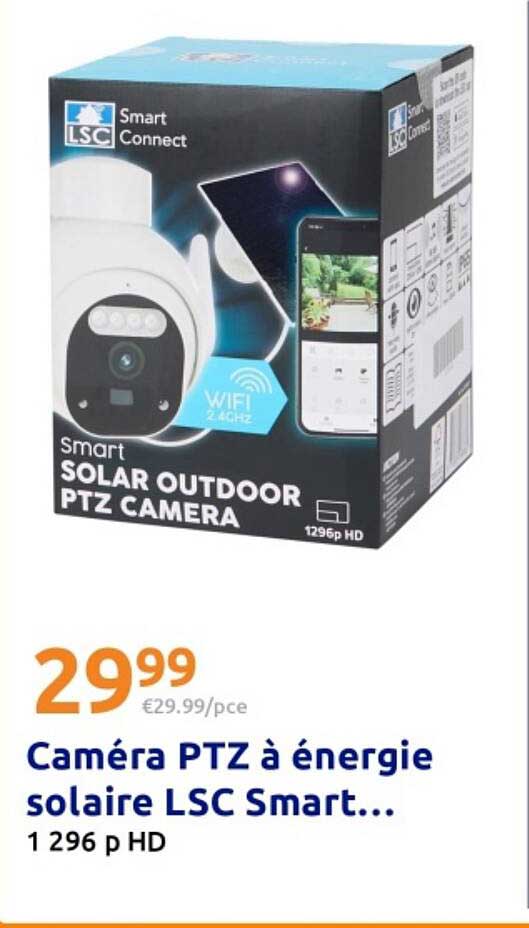 Caméra PTZ à énergie solaire LSC Smart...