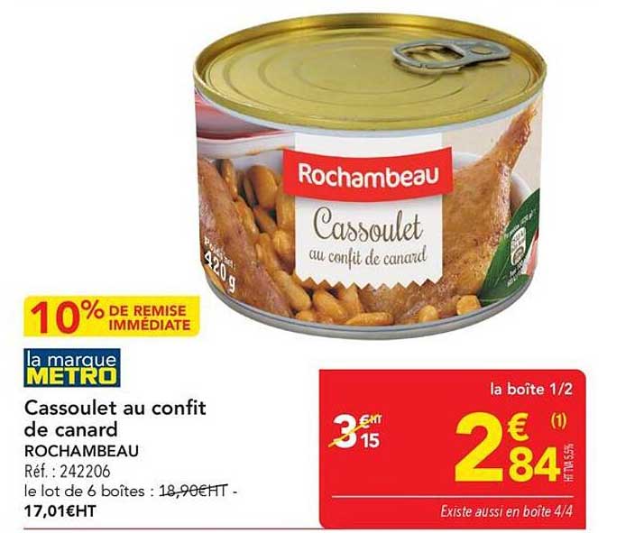 Cassoulet au confit de canard ROCHAMBEAU