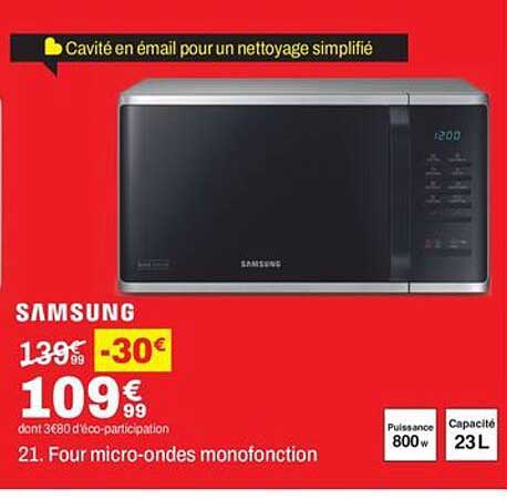 Cavité en émail pour un nettoyage simplifié