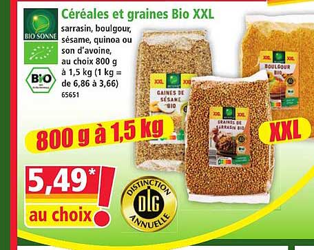 Céréales et graines Bio XXL