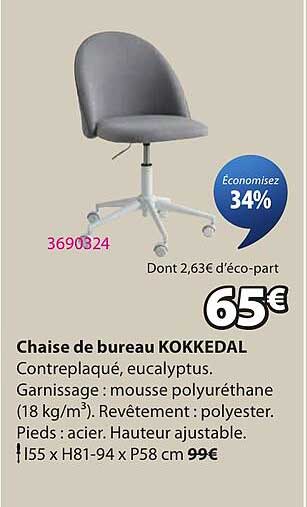 Chaise de bureau KOKKEDAL