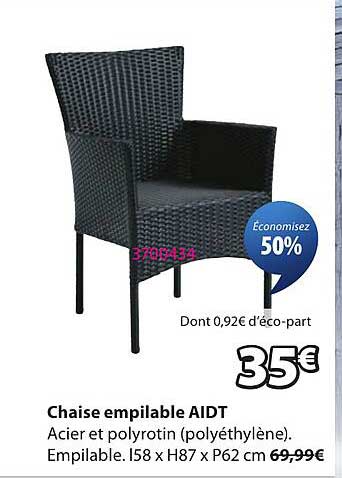Chaise empilable AIDT