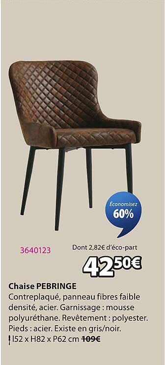 Chaise PEBRINGE