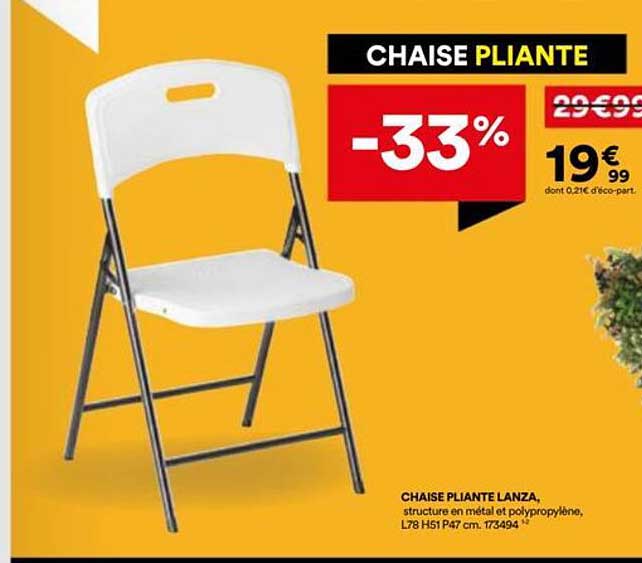 CHAISE PLIANTE