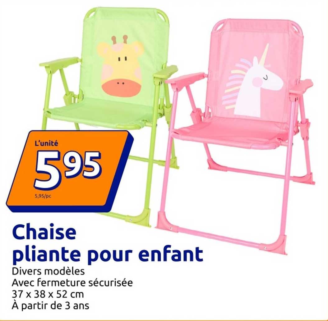 Chaise pliante pour enfant