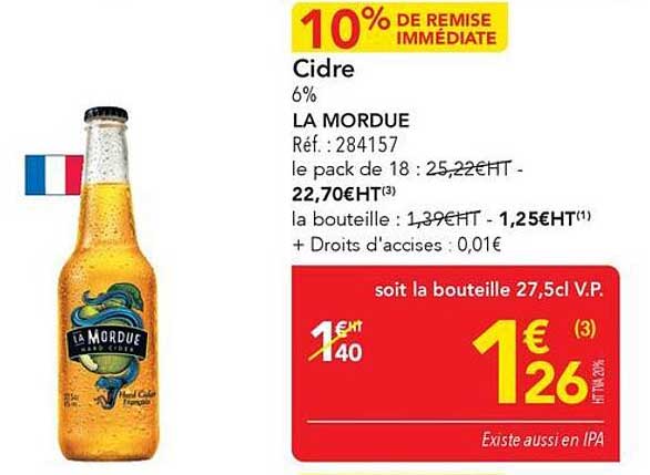 Cidre 6% LA MORDUE