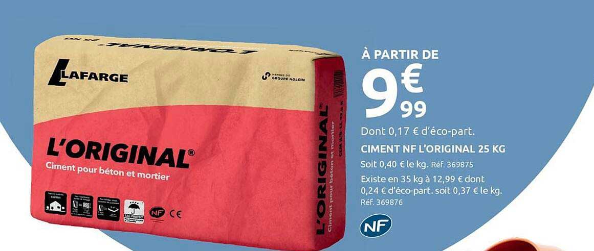 CIMENT NF L'ORIGINAL 25 KG