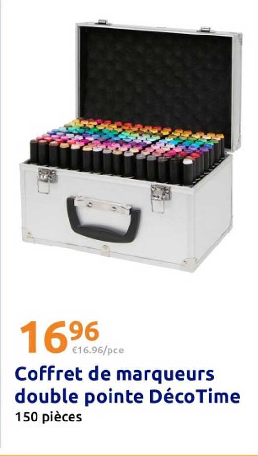 Coffret de marqueurs double pointe DécoTime