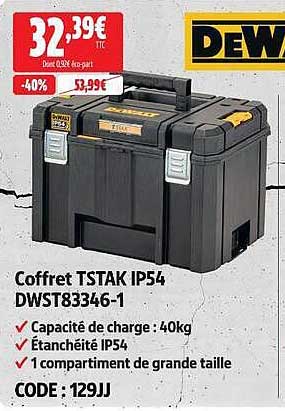 Coffret TSTAK IP54 DWST83346-1