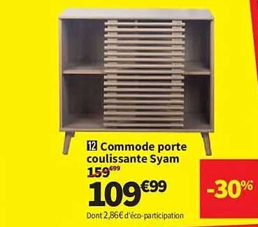 Commode porte coulissante Syam