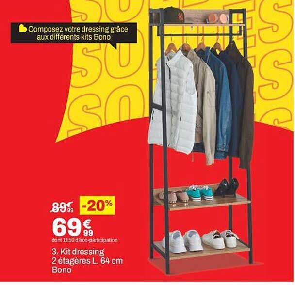 Composez votre dressing grâce aux différents kits Bono