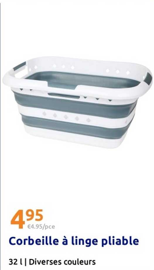 Corbeille à linge pliable
