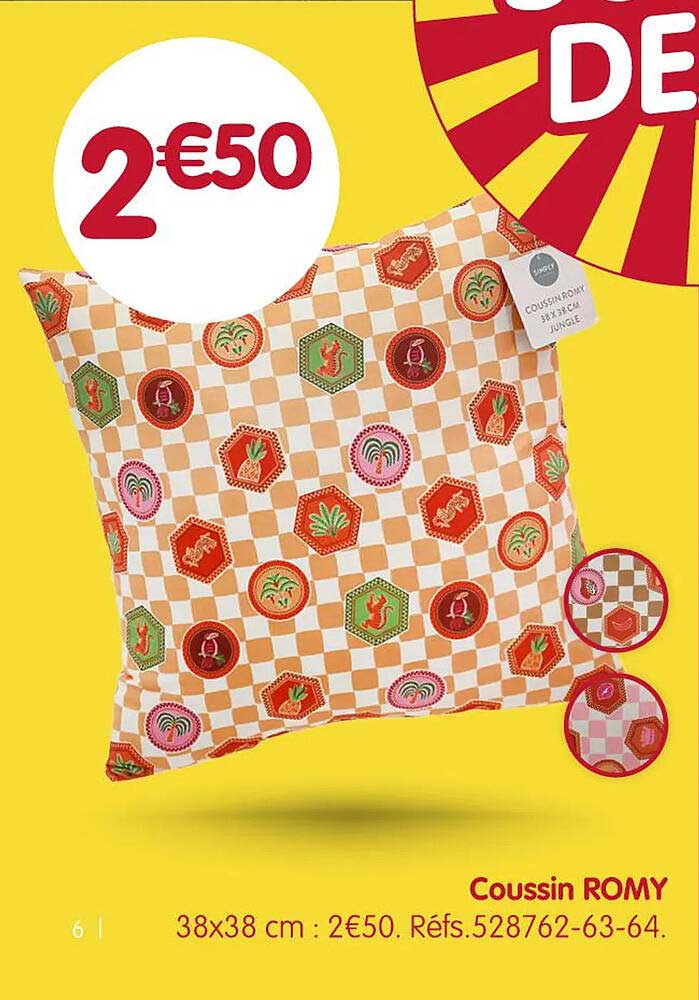 Coussin ROMY 38x38 cm