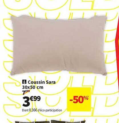 Coussin Sara 30x50 cm