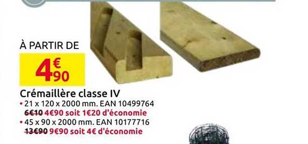 Crémaillère classe IV