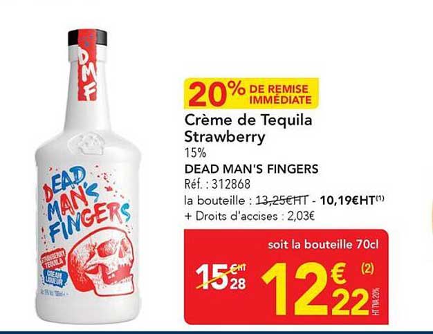 Crème de Tequila Strawberry 15% DEAD MAN'S FINGERS