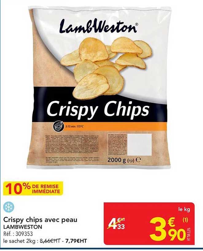 Crispy chips avec peau LAMBWESTON