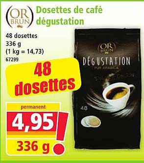 Dosettes de café dégustation