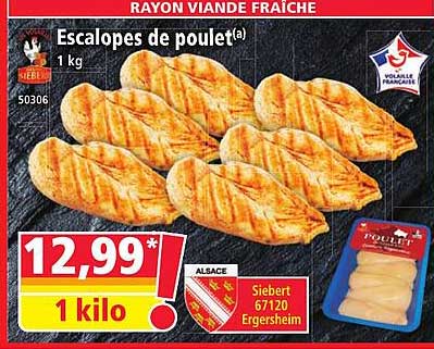Escalopes de poulet(a)
