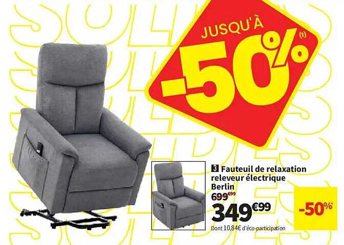Fauteuil de relaxation releveur électrique Berlin