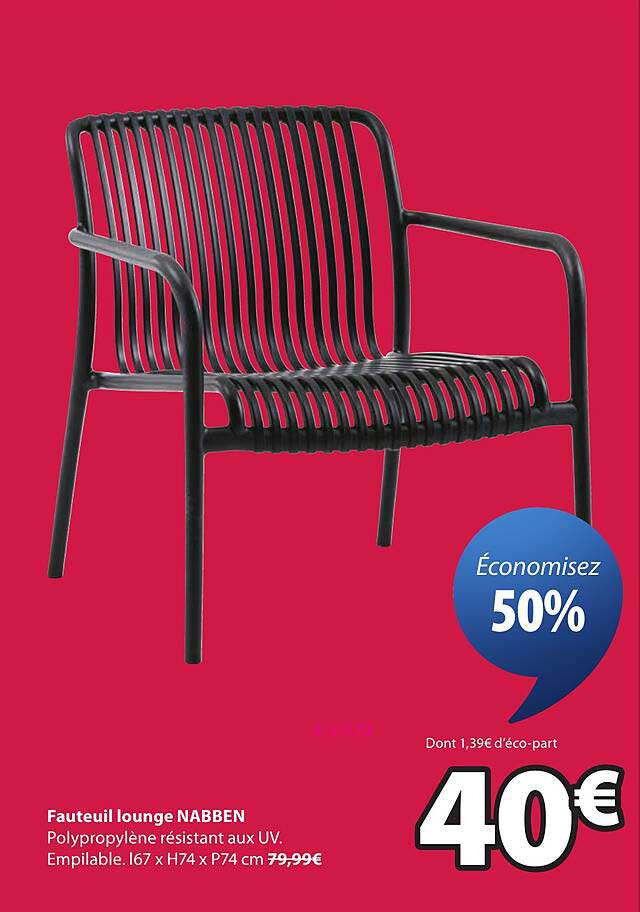 Fauteuil lounge NABBEN