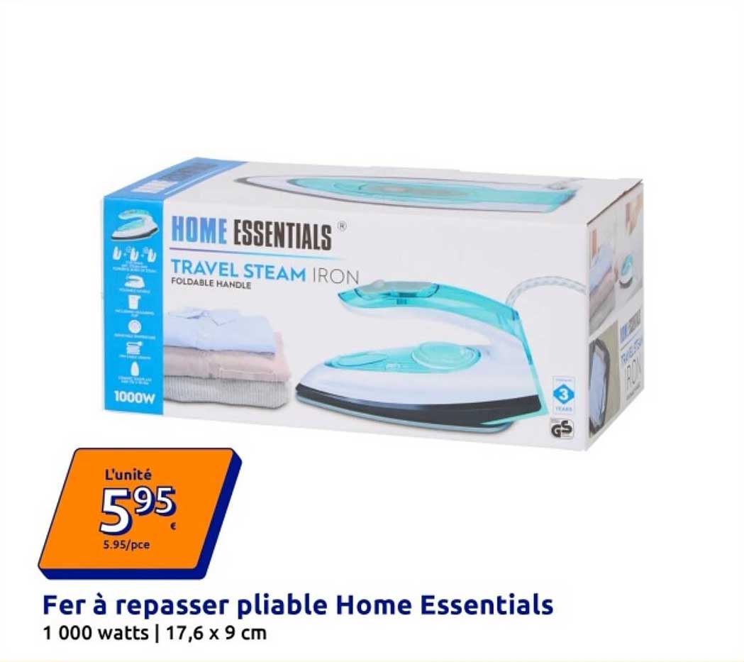 Fer à repasser pliable Home Essentials