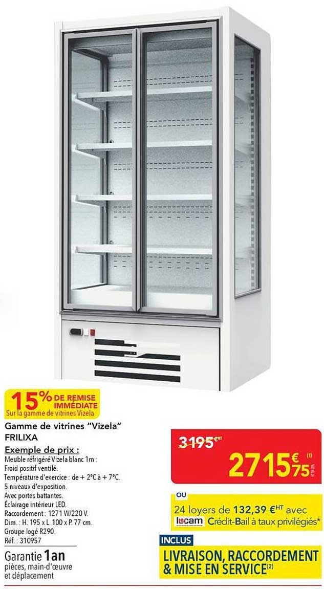 Gamme de vitrines “Vizela” FRILIXA