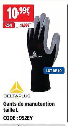Gants de manutention taille L