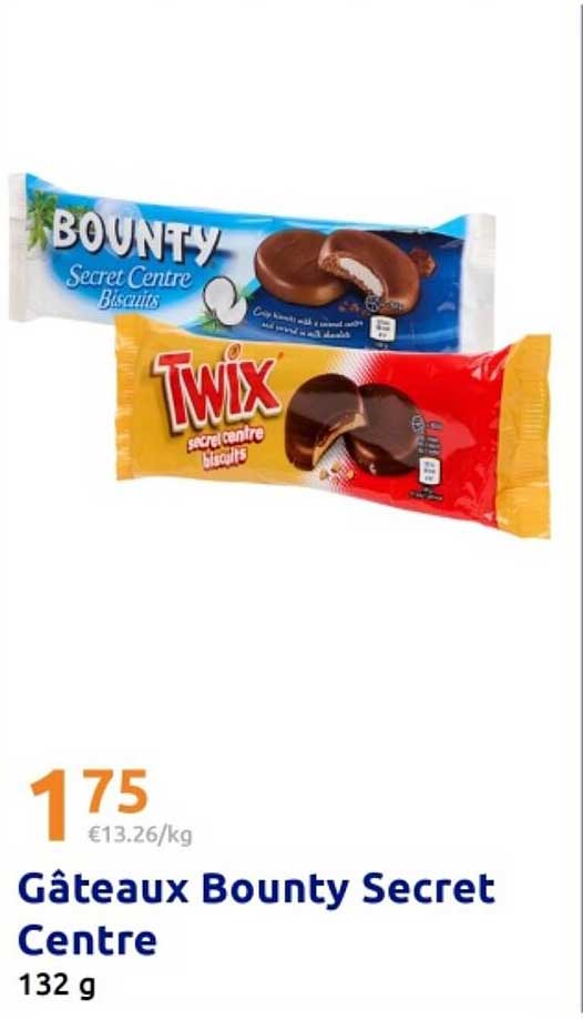 Gâteaux Bounty Secret Centre