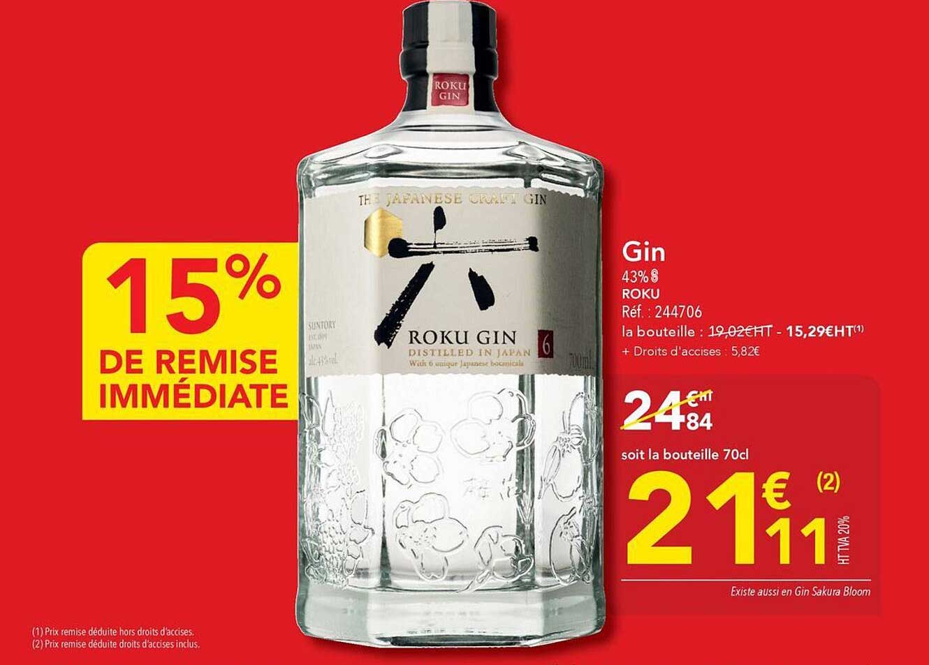 Gin 43% ROKU