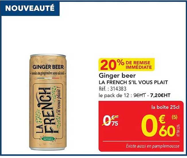 Ginger beer LA FRENCH S’IL VOUS PLAIT