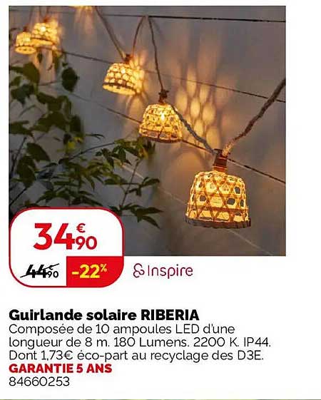Guirlande solaire RIBERIA