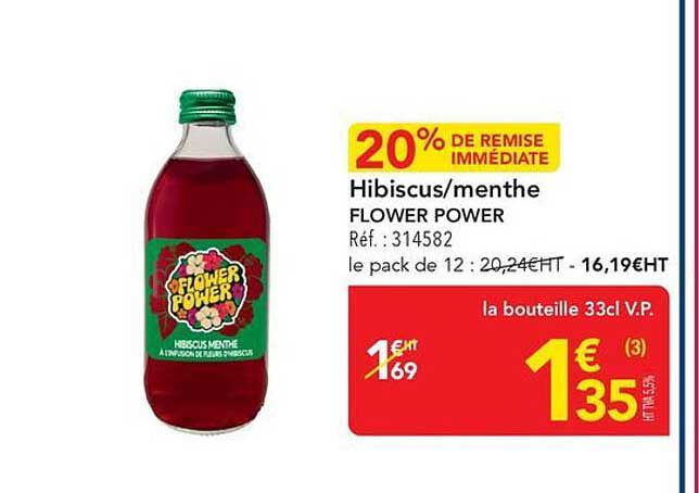 Hibiscus/menthe FLOWER POWER