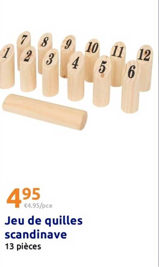 Jeu de quilles scandinave
