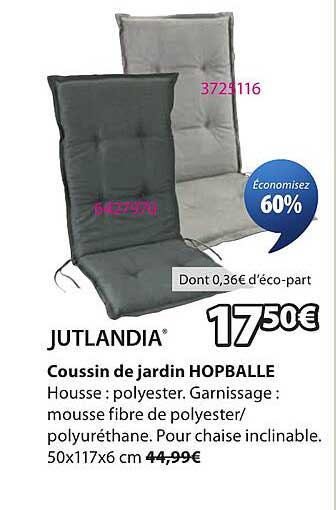 JUTLANDIA Coussin de jardin HOPBALLE