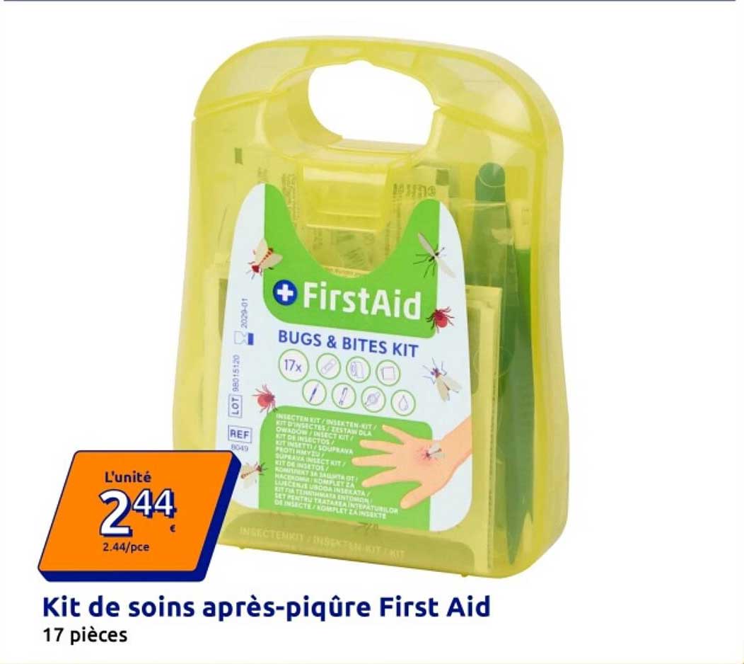 Kit de soins après-piqûre First Aid